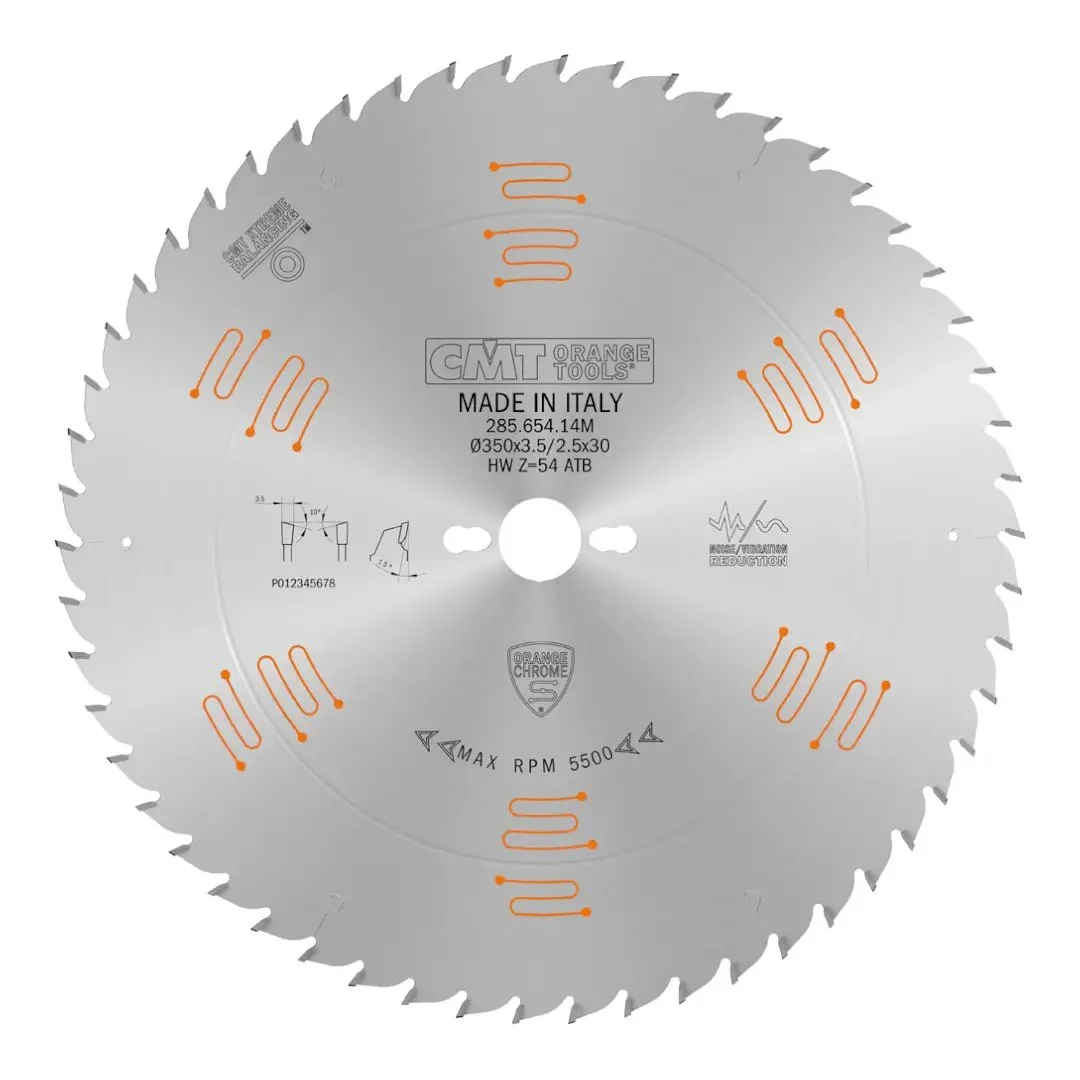 Panza de fierastrau cu zgomot redus 350 x 3.5 x 30 Z 54 CMT Italy Panza de fierastrau cu zgomot redus 350 x 3.5 x 30 Z 54 CMT Italy