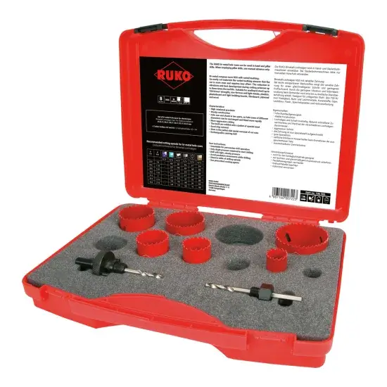 Set Profesional 6 Carote Bimetal HSS EK1 Ø22-64 mm Set Profesional 6 Carote Bimetal HSS EK1 Ø22-64 mm