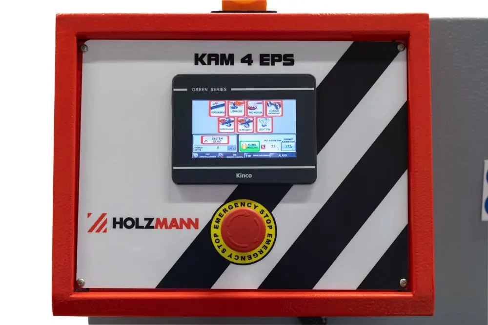 Masina de aplicat cant automata KAM4EPS 400V Holzmann Masina de aplicat cant automata KAM4EPS 400V Holzmann Dimensiuni de instalare 3960 x 1060 x 1560 mm