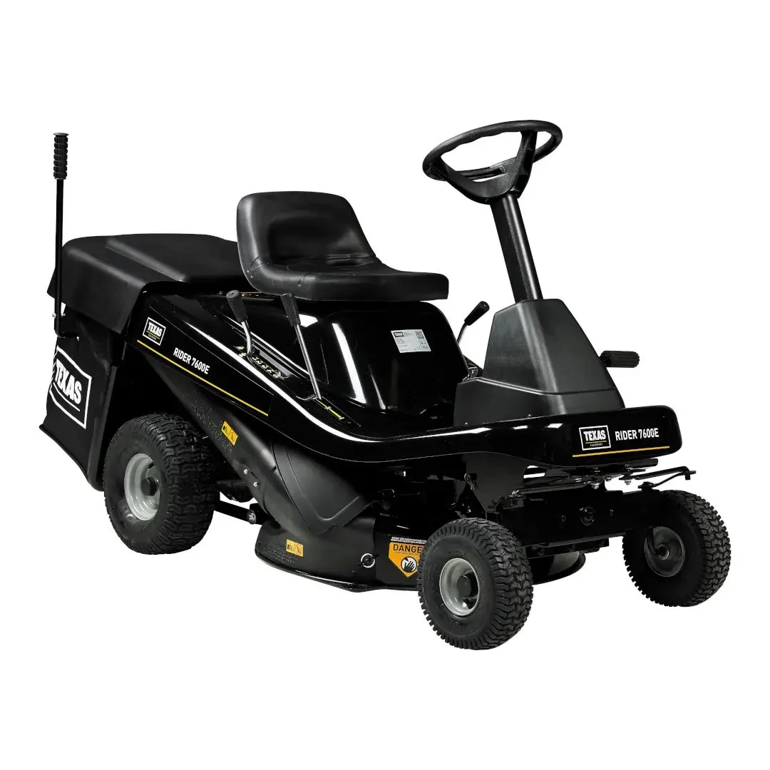 Tractoras pentru tuns gazonul cu colector Rider 7600E TEXAS EQUIPMENT Tractoras pentru tuns gazonul cu colector Rider 7600E TEXAS EQUIPMENT Viteza deplasare 4.6 km/h