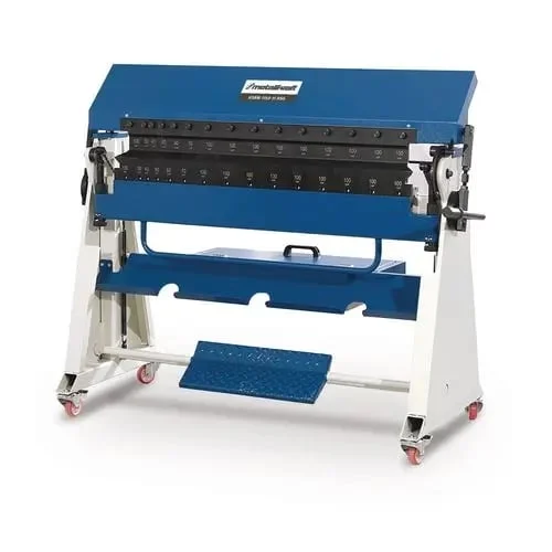 Abkant manual cu falca superioara si inferioara segmentata HSBM 1050-15 HSG METALLKRAFT Capacitate indoire inox 1 mm