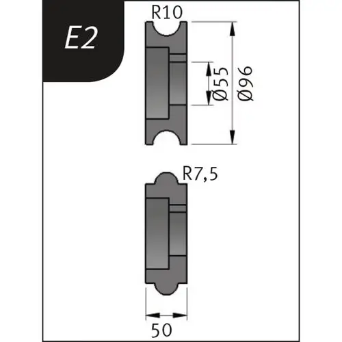 Role indoire tip E2 96x55x50 mm Role de indoire tip E2 96x55x50 mm
