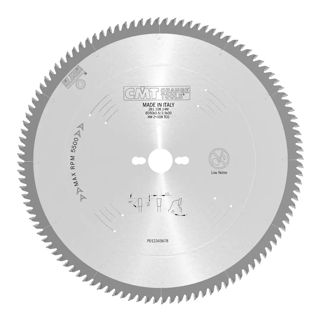 Panza circular pal melaminat CMT 350 mm Panza circular pal melaminat CMT 350 mm