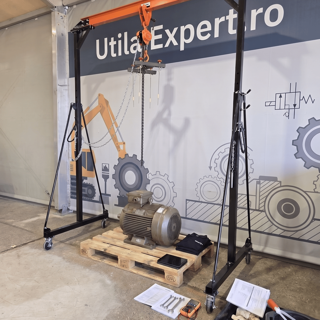 Macara mobila montata in depozit UtilajExpert