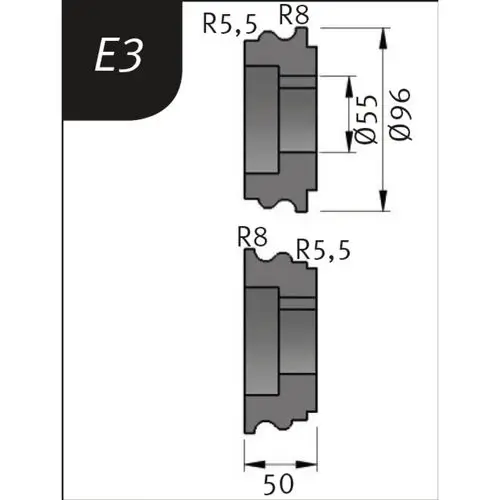 Role indoire tip E3 96x55x50 mm Role de indoire tip E3 96x55x50 mm
