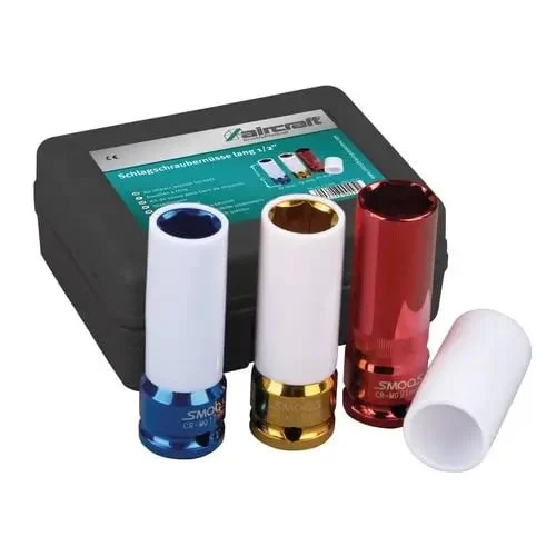 Set de tubulare pentru pistol pneumatic cu impact 1/2" 3 buc. AIRCRAFT