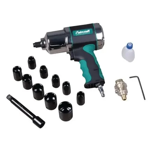 Set Pistol pneumatic manevrabil si usor, cu carcasa compozita 1â„2" ISS Set Pistol pneumatic manevrabil si usor, cu carcasa compozita 1⁄2" ISS AIRCRAFT Cuplu de rotatie pe dreapta 180/560/600 nm