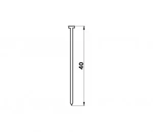 Cuie cap matritat Tip F 40mm