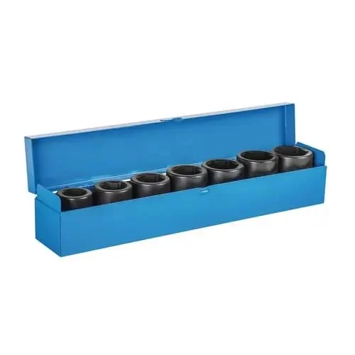 Set de tubulare pentru pistol pneumatic cu impact 1"7 buc. AIRCRAFT