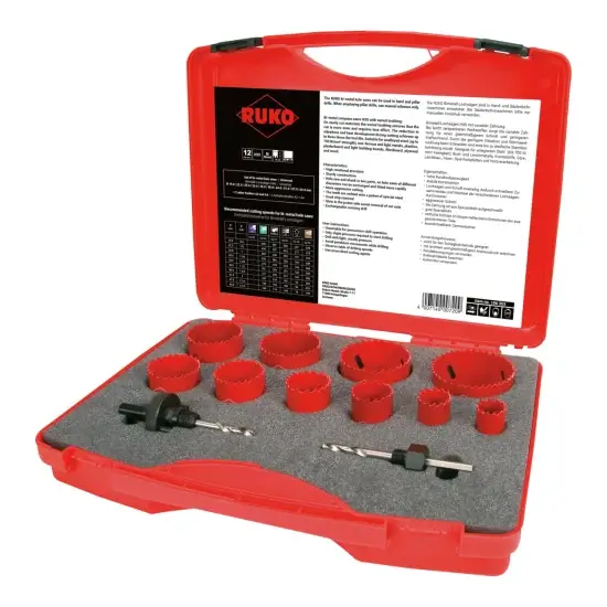 Set Universal 10 Carote Bimetal HSS Ø19-64 mm