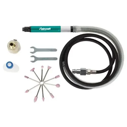 Set polizor pneumatic de precizie + accesorii PSS PRO AIRCRAFT Set polizor pneumatic de precizie + accesorii PSS PRO AIRCRAFT Carucior cu collet 3 mm