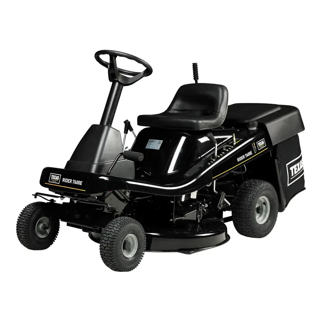 Tractoras pentru tuns gazonul cu colector Rider 7600E TEXAS EQUIPMENT Sistem de pornire Electric