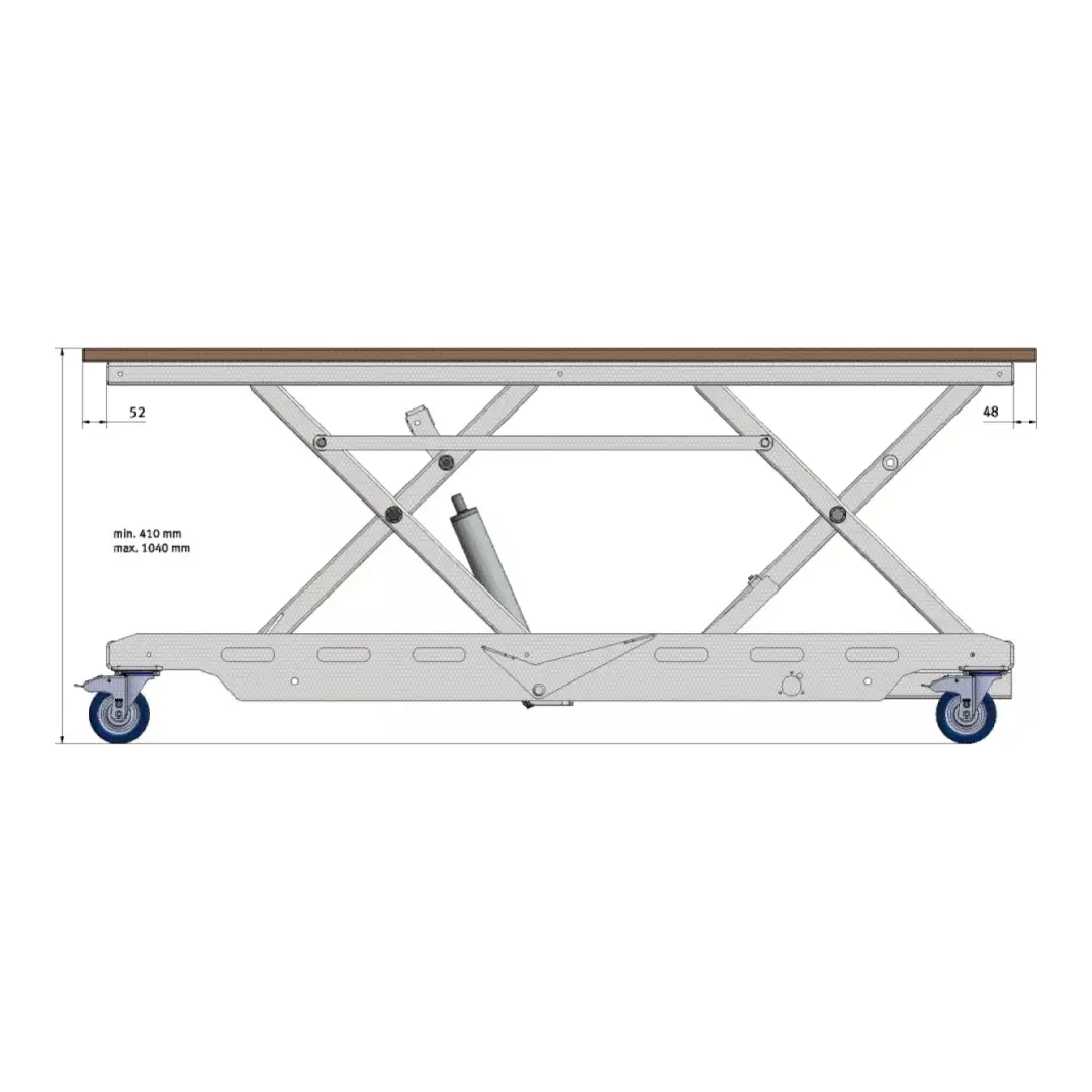 Dimensiuni ridicare masa HT 300 L LAB Dimensiuni ridicare masa HT 300 L LAB