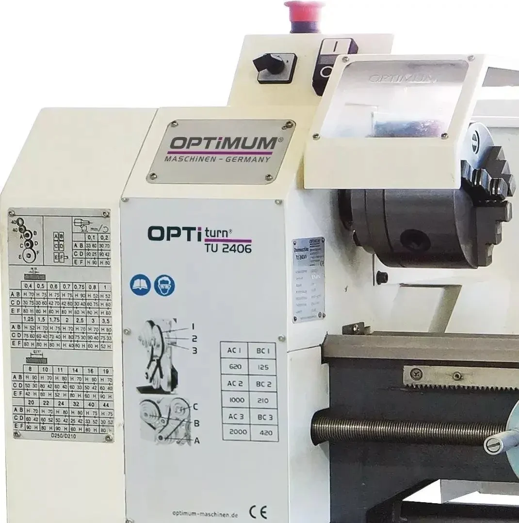 Strung pentru metal OPTIturn TU 2406 (400 V) OPTIMUM Strung pentru metal OPTIturn TU 2406 (400 V) OPTIMUM Alezaj ax 21 mm