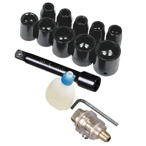 Set Pistol pneumatic manevrabil si usor, cu carcasa compozita 1⁄2" ISS AIRCRAFT Aer necesar 142.5 l/min