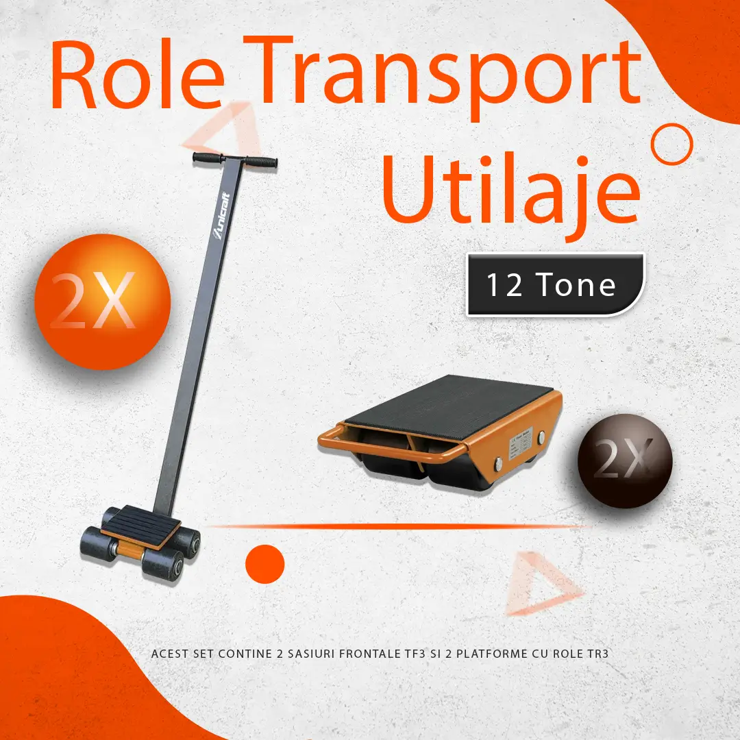 Set role transport utilaje 12 tone Set role transport utilaje 12 tone