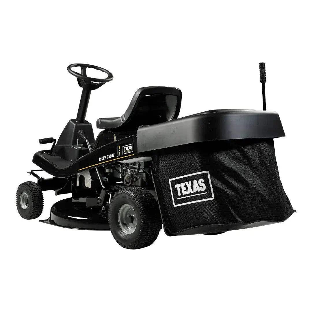 Tractoras pentru tuns gazonul cu colector Rider 7600E TEXAS EQUIPMENT Tractoras pentru tuns gazonul cu colector Rider 7600E TEXAS EQUIPMENT Sistem de pornire Electric