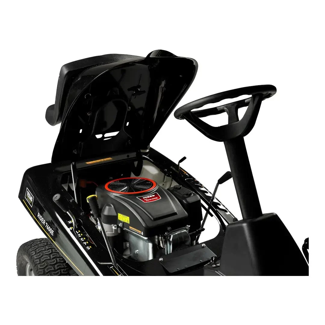 Tractoras pentru tuns gazonul cu colector Rider 7600E TEXAS EQUIPMENT Tractoras pentru tuns gazonul cu colector Rider 7600E TEXAS EQUIPMENT Inaltime de lucru 30-76 mm