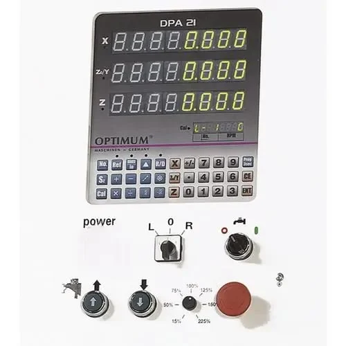 Masina de frezat metal multifunctionala OPTImill MF 2V OPTIMUM Masina de frezat metal multifunctionala OPTImill MF 2V OPTIMUM Turatii 10 - 5100 min¯¹