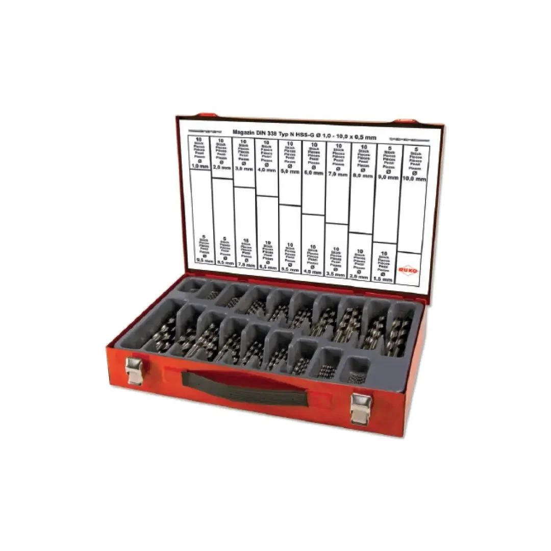 Set 170 de burghie elicoidale DIN 338 Tip Set 170 de burghie elicoidale DIN 338 Tip