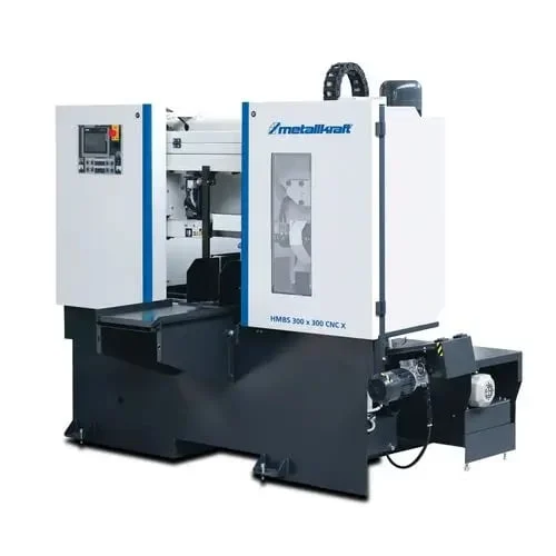 Fierastrau orizontal cu banda cu doua coloane HMBS 300 x 300 CNC X METALLKRAFT Viteza de taiere 20 - 100 m/min