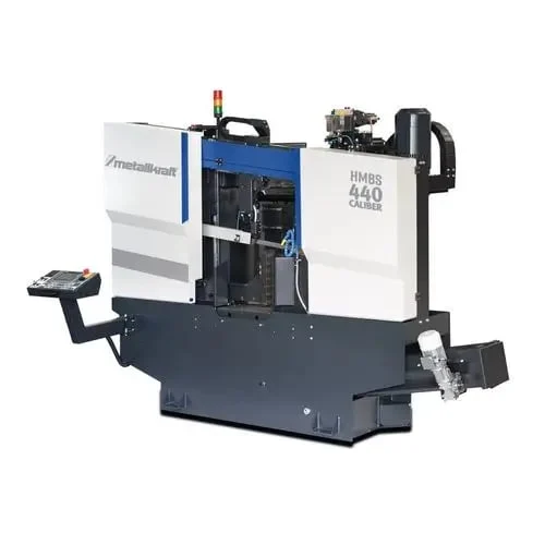 Fierastrau orizontal cu banda pentru metale HMBS 440 CNC X CALIBER Fierastrau orizontal cu banda pentru metale HMBS 440 CNC X CALIBER METALLKRAFT Pompa de racire 0.12 kw